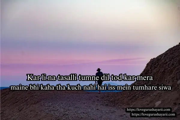 Heart Touching Sad Shayari in English