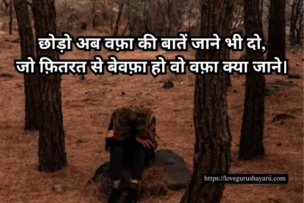 Bewafa Shayari 2 Line Hindi