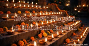 Diwali shayari in Hindi and English 100 plus wishes with diyas