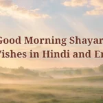 Good morning shayari in Hindi and English, 80 plus wishes