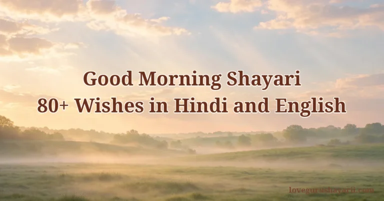 Good morning shayari in Hindi and English, 80 plus wishes
